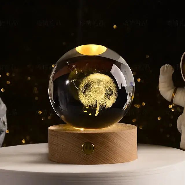 3D Night Crystal Ball